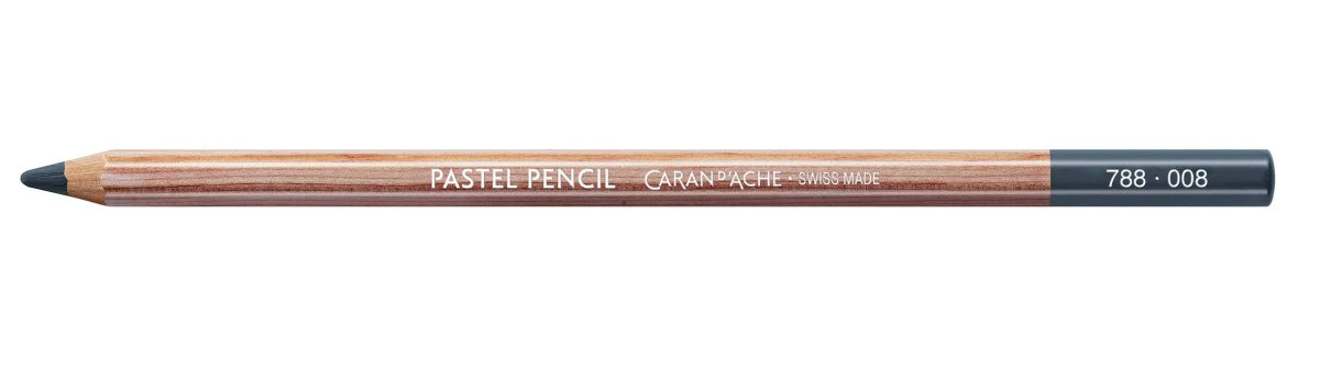 Caran d'Ache Pastel Pencil - 008 Greyish Black - Image 2