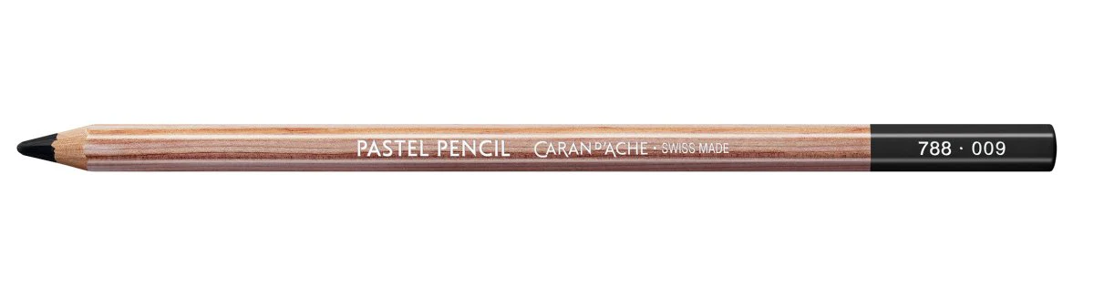 Caran d'Ache Pastel Pencil - 009 Black - Image 2