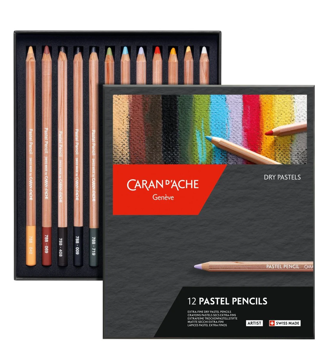 Caran d'Ache Pastel Pencil Set - 12 colors