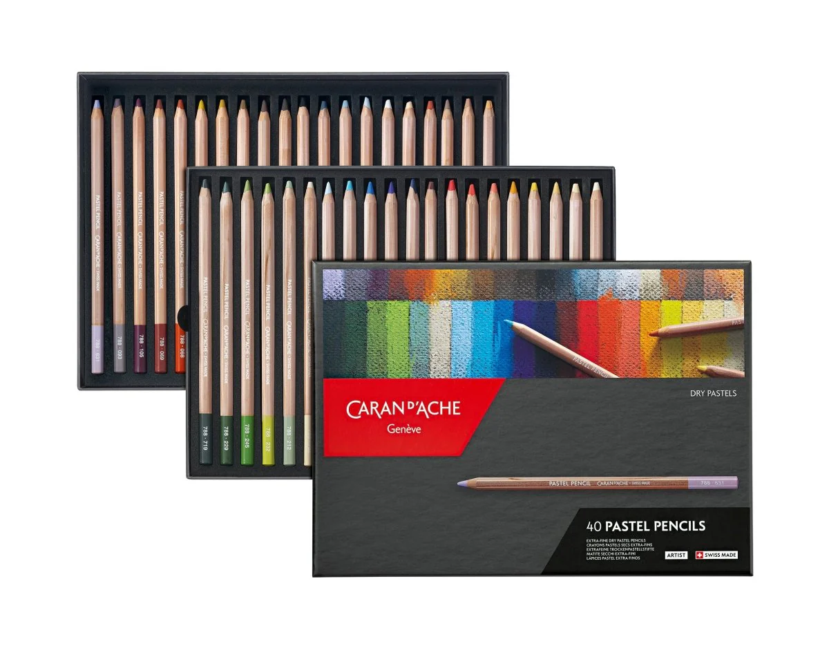 Caran d'Ache Pastel Pencil  Set - 40 colors