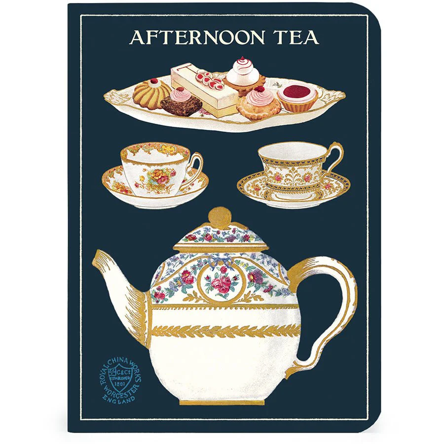 Cavallini & Co. Vintage Inspired Mini Notebook - 4 x 5.5 inch 96 pages - Set of 3 - Tea Time - Image 4