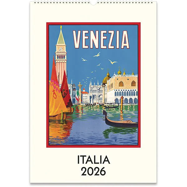 2026 Cavallini & Co. Italia Wall Calendar - 13" x 19" (33 cm x 48 cm)