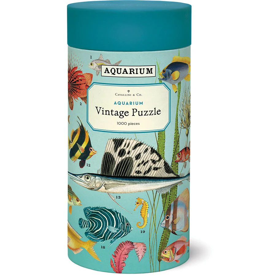 Cavallini & Co. Vintage Inspired 1000 Piece Puzzle - Aquarium