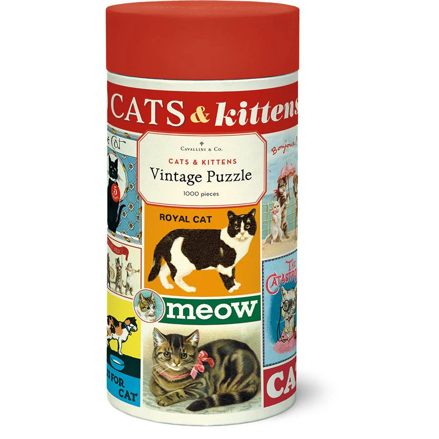 Cavallini & Co. Vintage Inspired 1000 Piece Puzzle - Cats & Kittens