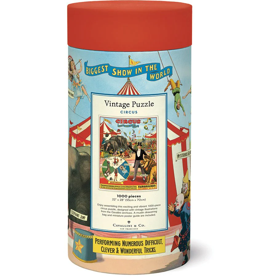 Cavallini & Co. Vintage Inspired 1000 Piece Puzzle - Circus - Image 3
