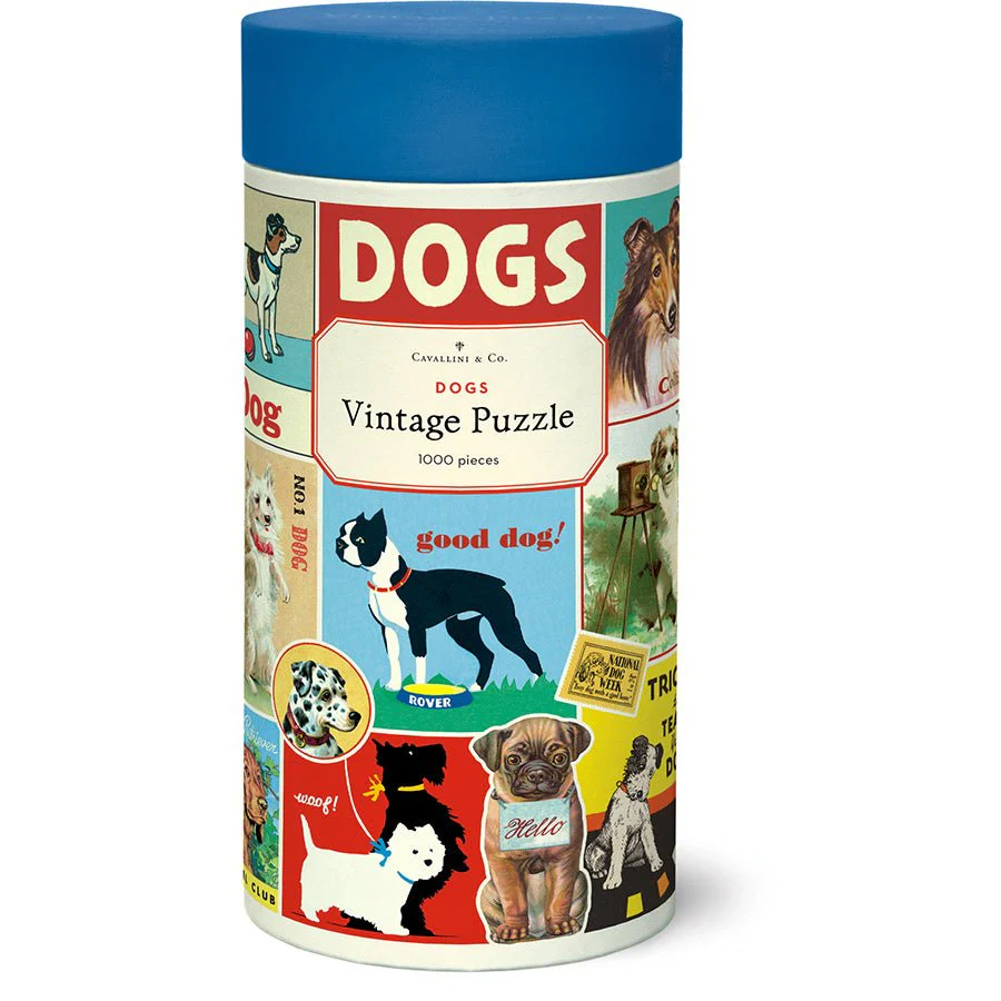 Cavallini & Co. Vintage Inspired 1000 Piece Puzzle - Dogs