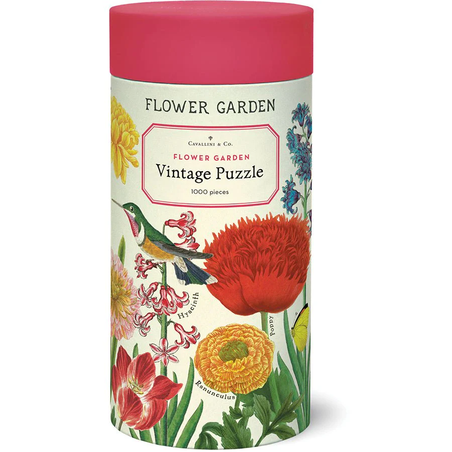 Cavallini & Co. Vintage Inspired 1000 Piece Puzzle - Flower Garden