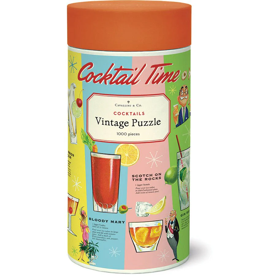 Cavallini & Co. Vintage Inspired 1000 Piece Puzzle - Cocktails