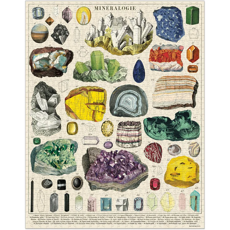 Cavallini & Co. Vintage Inspired 1000 Piece Puzzle - Mineralogie - Image 2