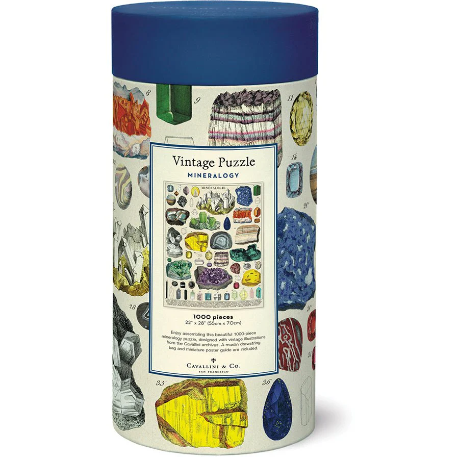 Cavallini & Co. Vintage Inspired 1000 Piece Puzzle - Mineralogie - Image 3