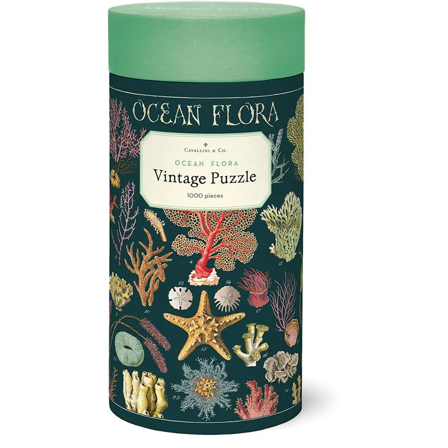 Cavallini & Co. Vintage Inspired 1000 Piece Puzzle - Ocean Flora