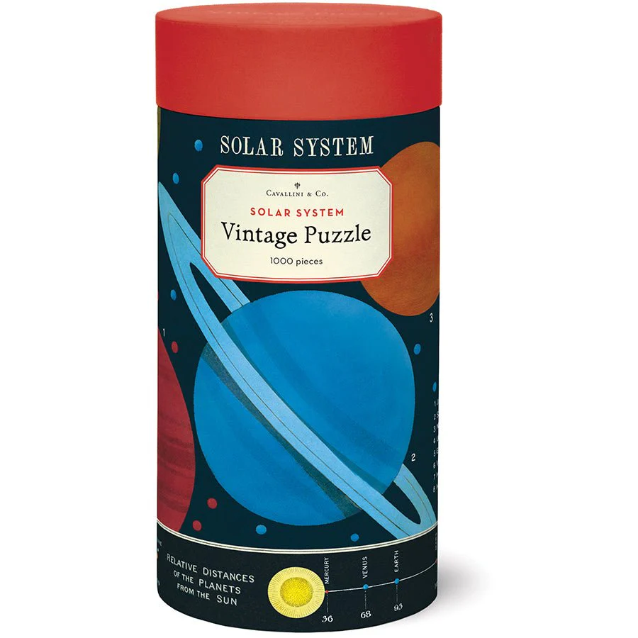 Cavallini & Co. Vintage Inspired 1000 Piece Puzzle - Solar System