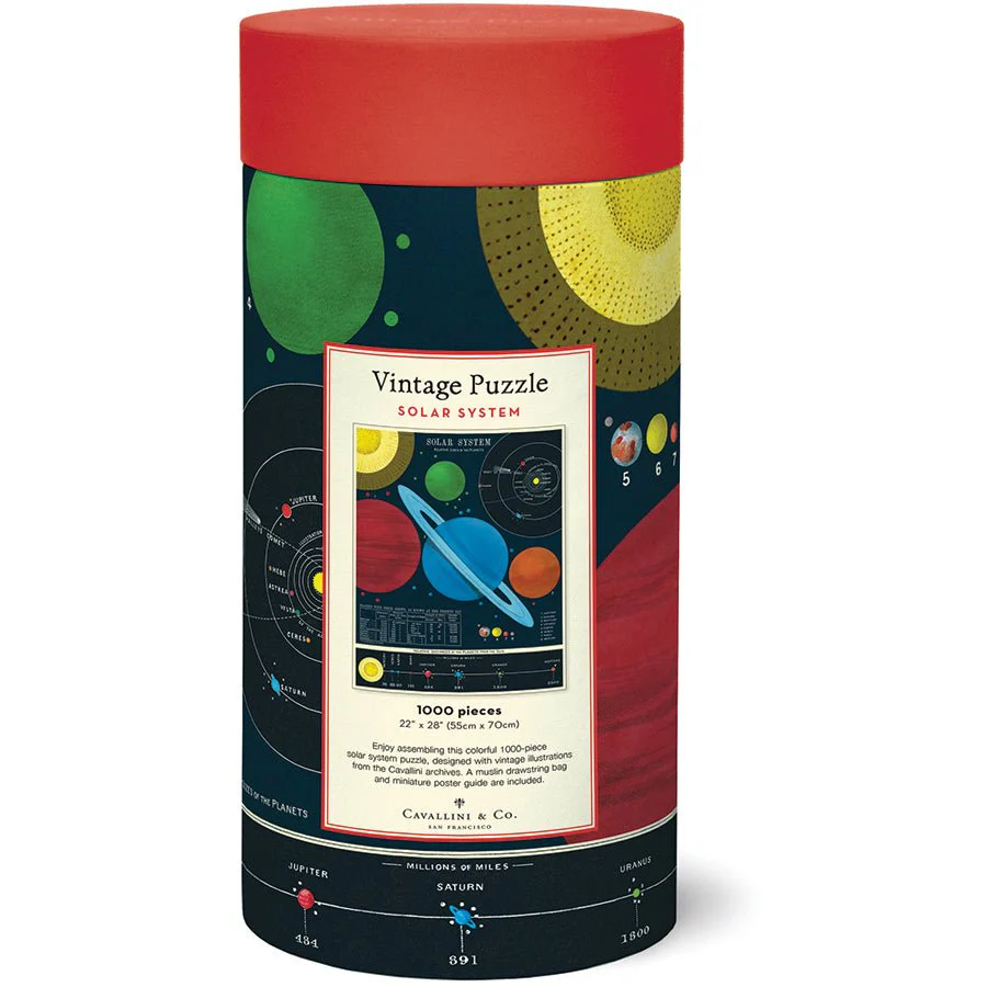 Cavallini & Co. Vintage Inspired 1000 Piece Puzzle - Solar System - Image 3