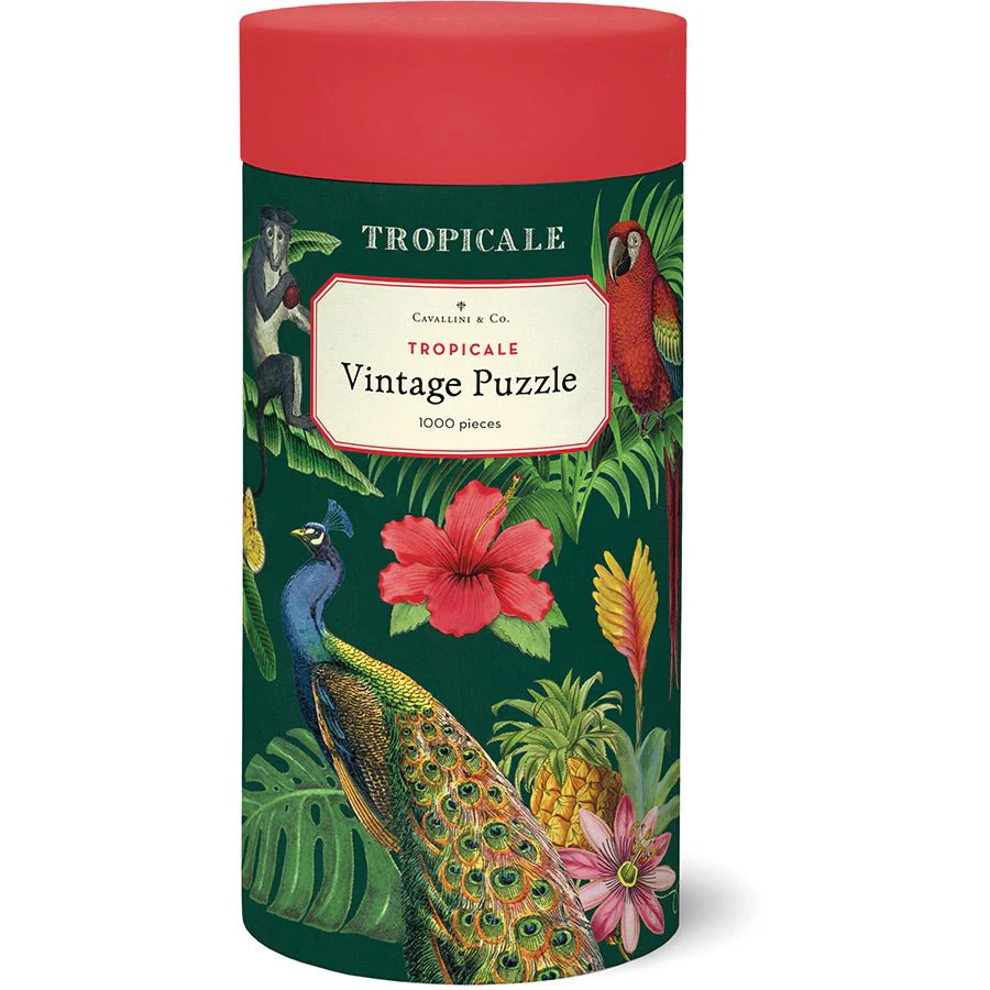Cavallini & Co. Vintage Inspired 1000 Piece Puzzle - Tropicale