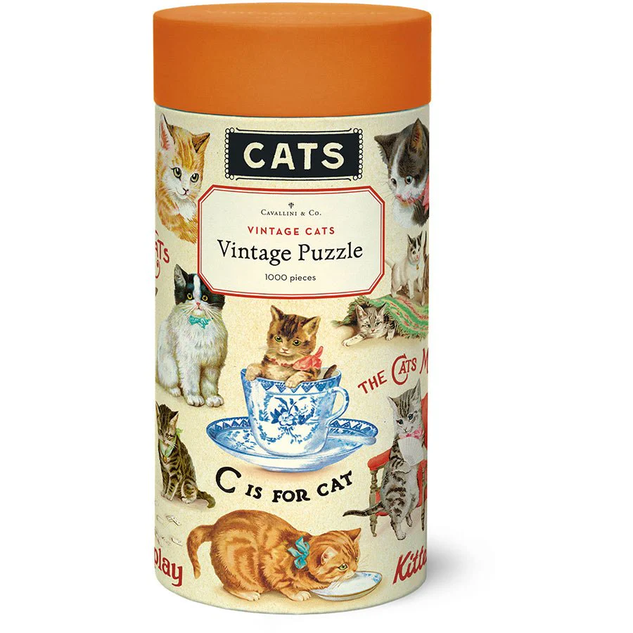 Cavallini & Co. Vintage Inspired 1000 Piece Puzzle - Vintage Cats