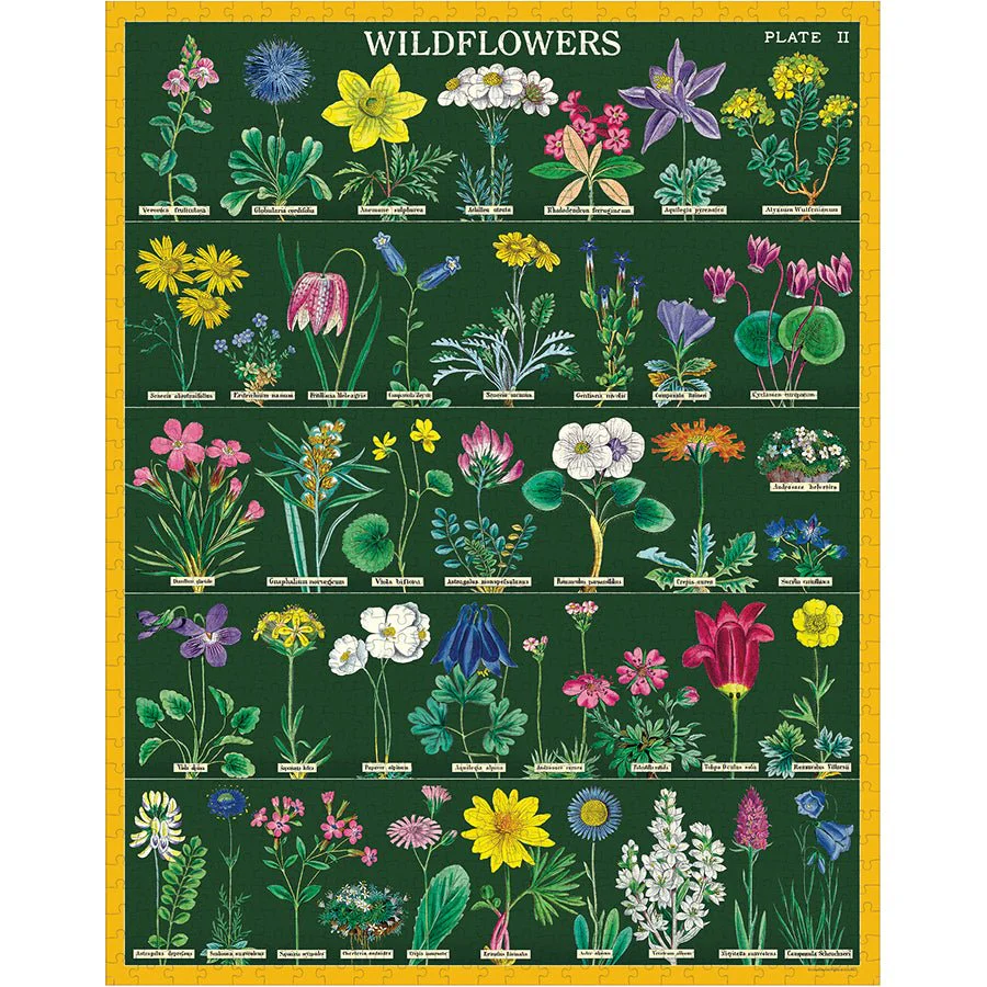 Cavallini & Co. Vintage Inspired 1000 Piece Puzzle - Wildflowers 2 - Image 2