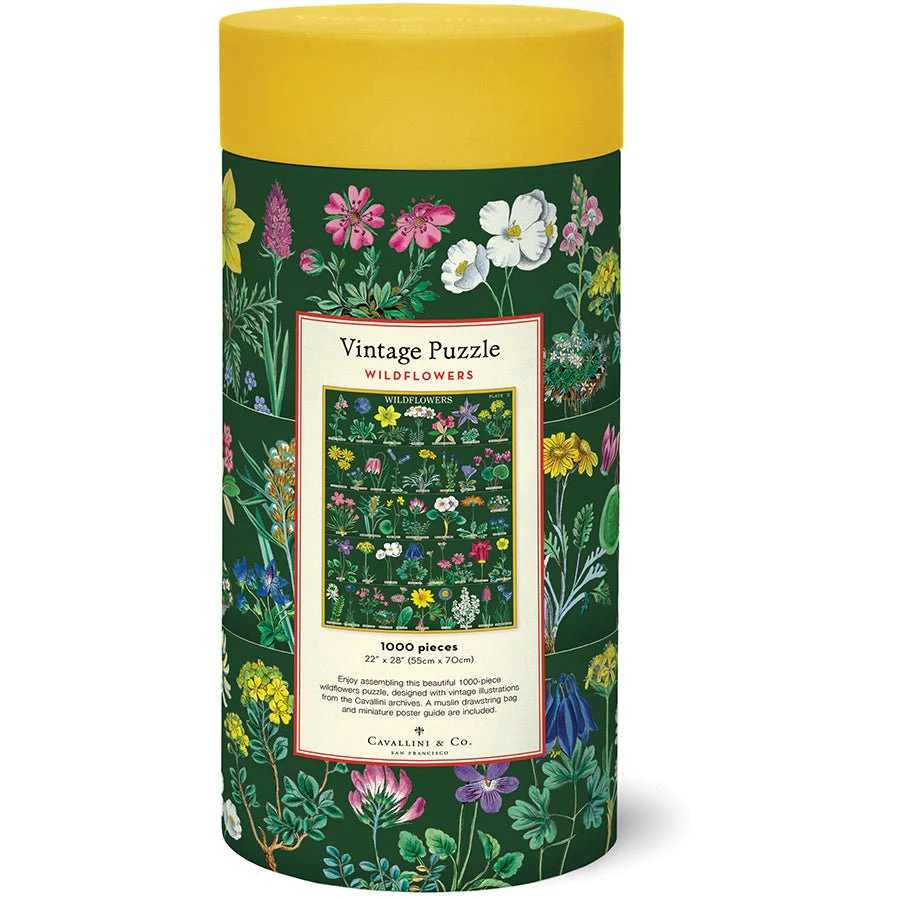 Cavallini & Co. Vintage Inspired 1000 Piece Puzzle - Wildflowers 2 - Image 3