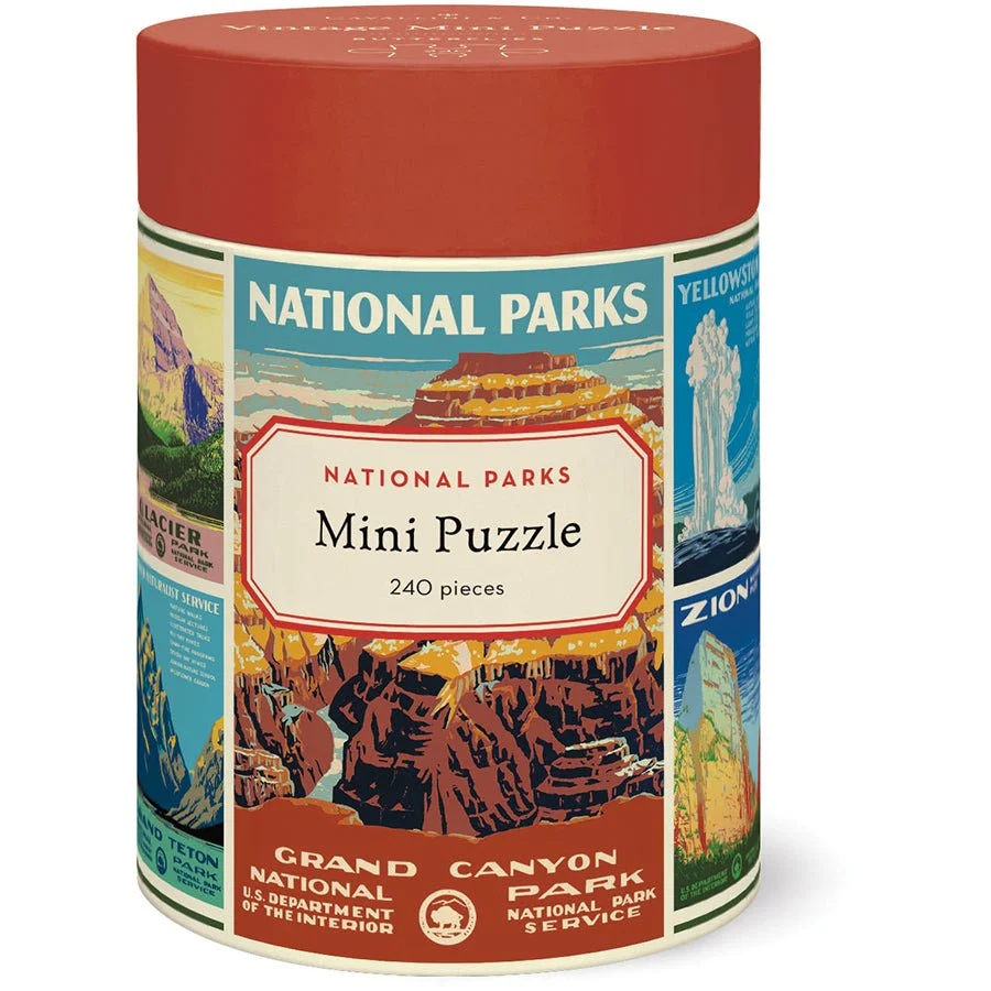 Cavallini & Co. Vintage Inspired 240 Piece Mini Puzzle - National Parks