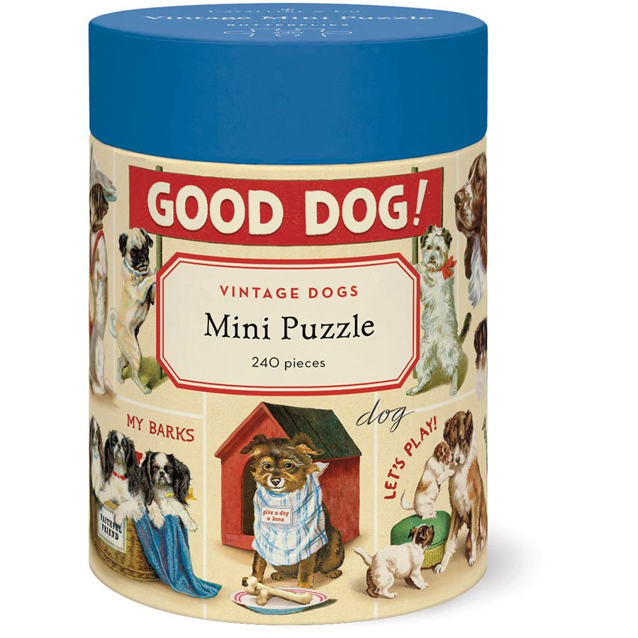 Cavallini & Co. Vintage Inspired 240 Piece Mini Puzzle - Vintage Dogs
