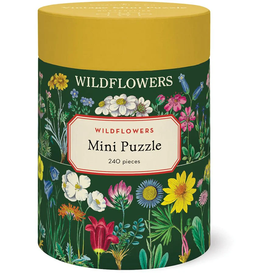Cavallini & Co. Vintage Inspired 240 Piece Mini Puzzle - Wildflowers