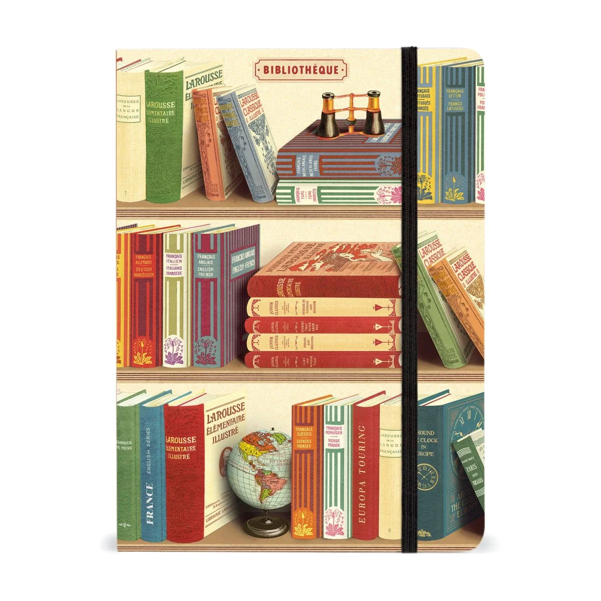Cavallini & Co. Vintage Inspired Large Notebook - 6" x 8" 144 pages - Library Books