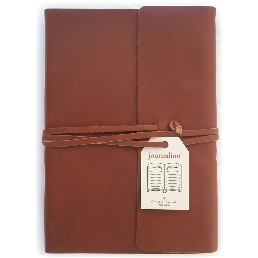Cavallini Journalino Grande 6" X 8" Lined - Brown