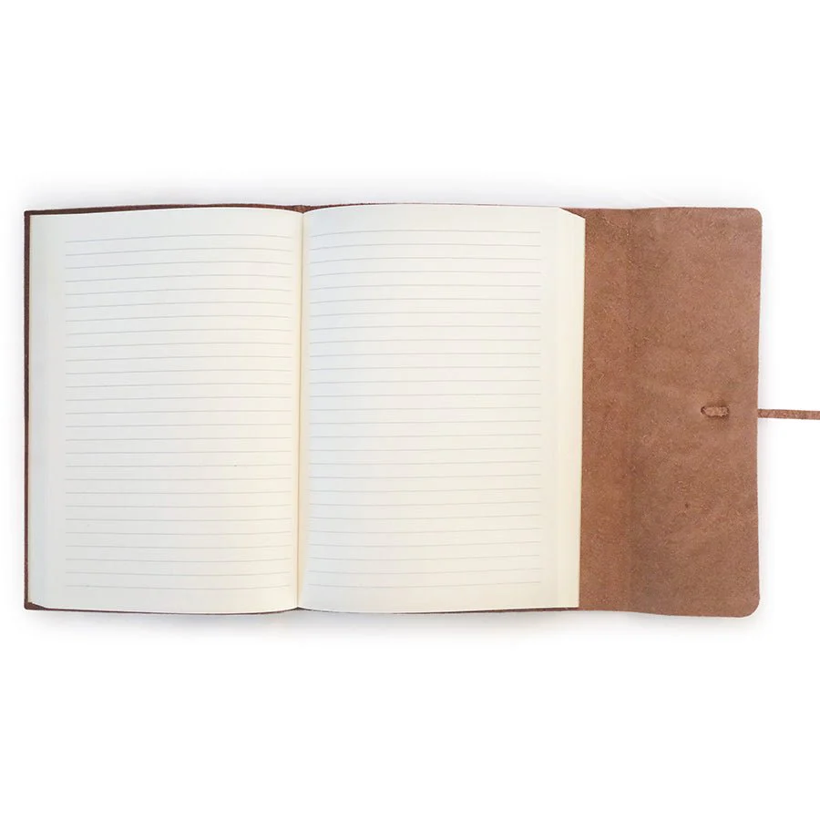 Cavallini Journalino Grande 6" X 8" Lined - Brown - Image 2