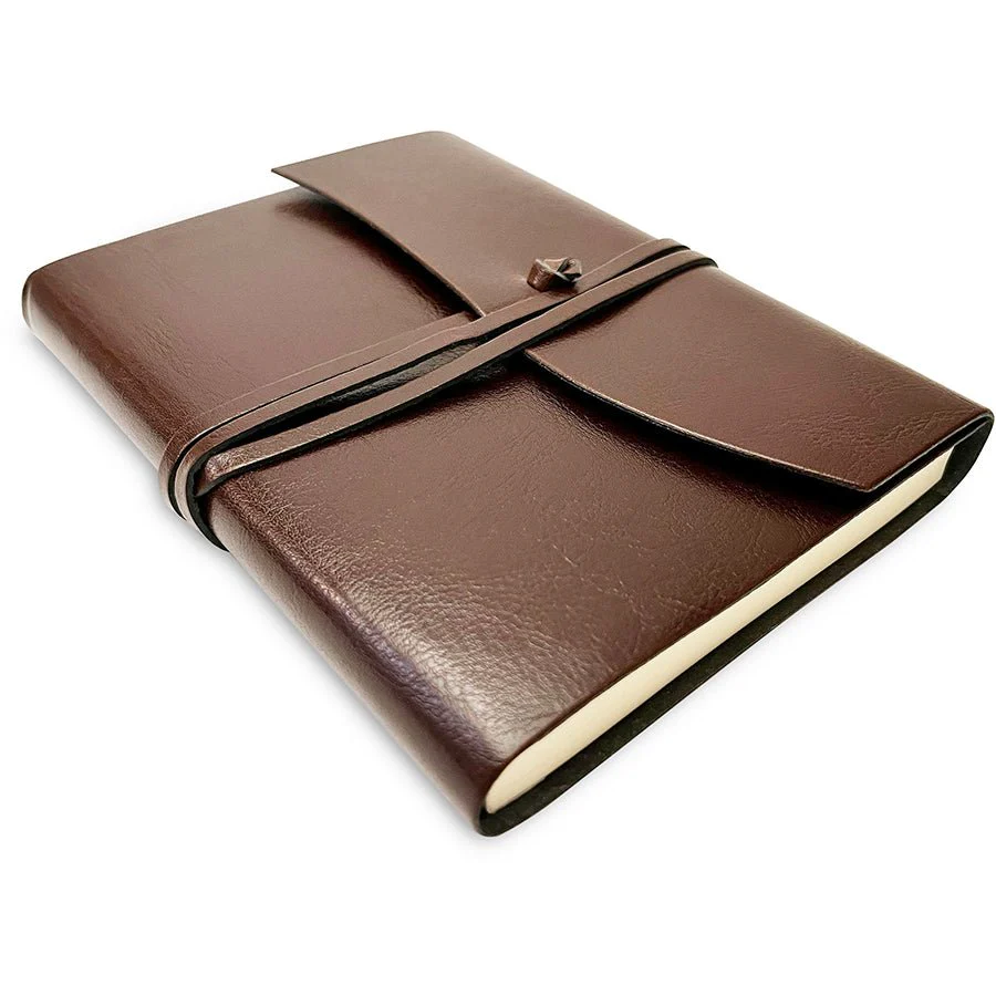 Cavallini Toscana Leather Journal 5" X 7" Lined - Brown