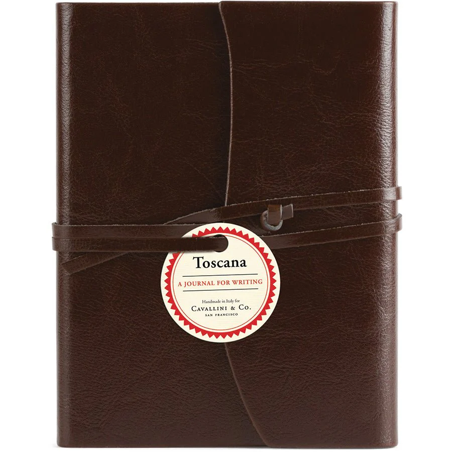 Cavallini Toscana Leather Journal 5" X 7" Lined - Brown - Image 2