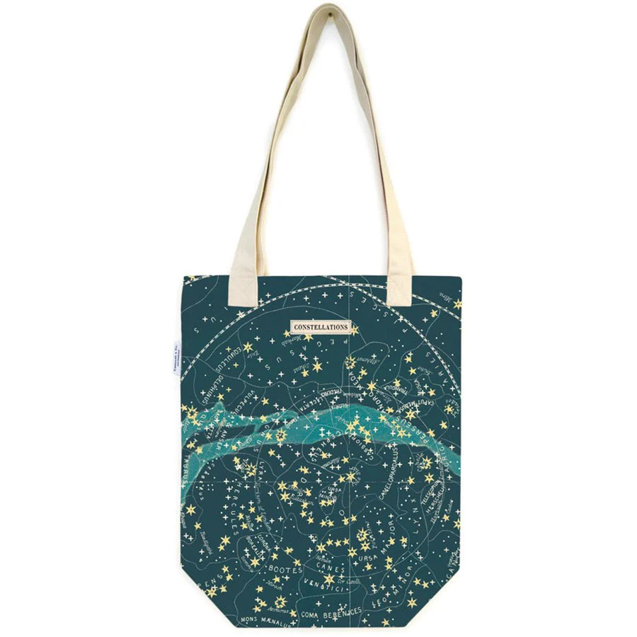 Cavallini & Co. Vintage Inspired Tote Bag - 13" x 16" (33 cm x 40.5 cm) - Celestial