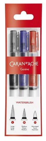 Caran d'Ache Museum Water Brush - Set of 3