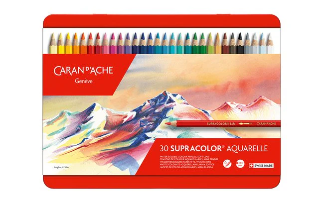Caran d'Ache Supracolor Soft Aquarelle Pencils - set of 30