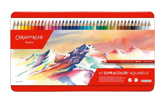 Caran d'Ache Supracolor Soft Aquarelle Pencils - set of  40