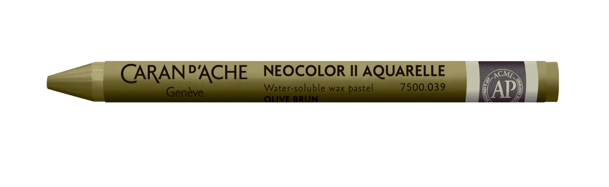 Neocolor II Water-Soluble Wax Pastel - 039 Olive Brown