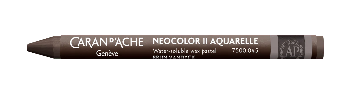 Neocolor II Water-Soluble Wax Pastel - 045 VanDyke Brown