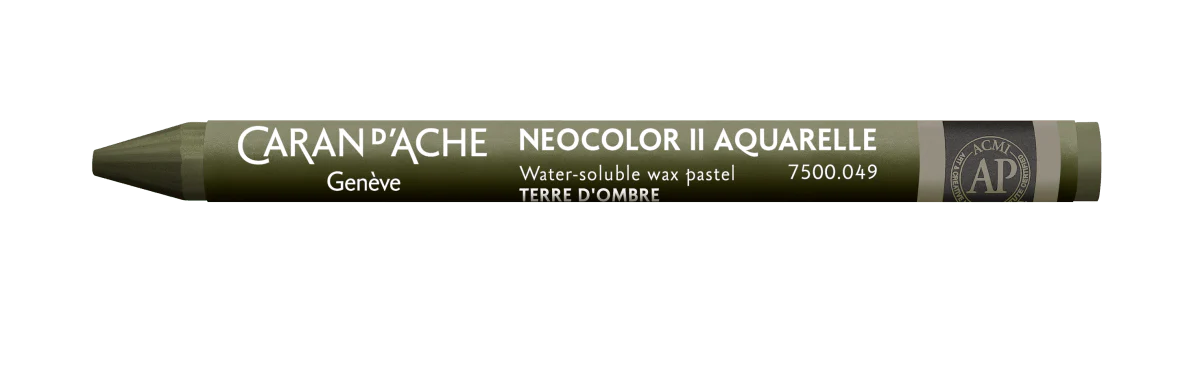 Neocolor II Water-Soluble Wax Pastel - 049 Raw Umber