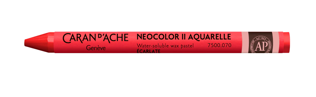 Neocolor II Water-Soluble Wax Pastel - 070 Scarlet
