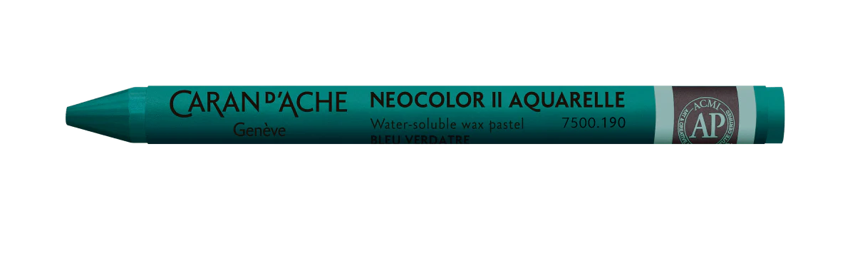 Neocolor II Water-Soluble Wax Pastel - 190 Greenish Blue
