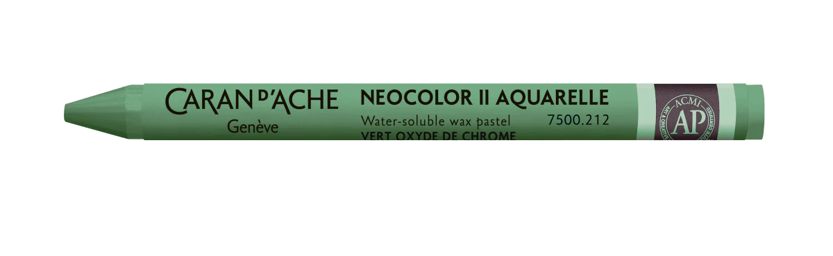 Neocolor II Water-Soluble Wax Pastel - 212 Chromium Oxide Green