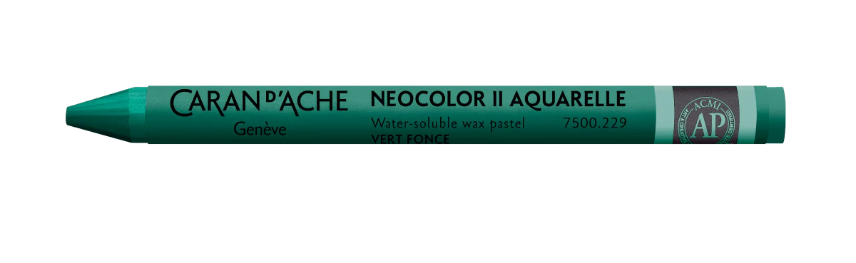 Neocolor II Water-Soluble Wax Pastel - 229 Dark Green
