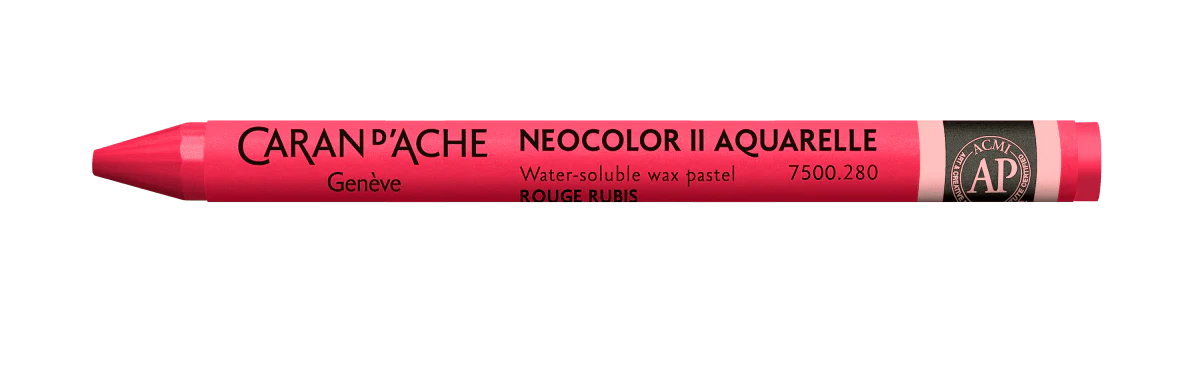 Neocolor II Water-Soluble Wax Pastel - 280 Ruby Red