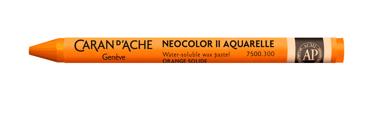 Neocolor II Water-Soluble Wax Pastel - 300 Light Fast Orange