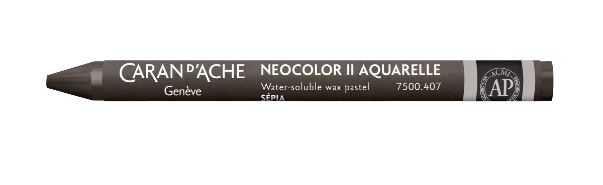 Neocolor II Water-Soluble Wax Pastel - 407 Sepia