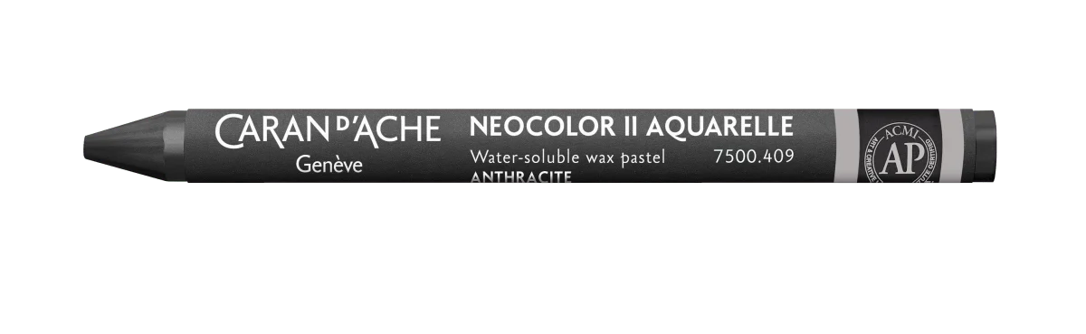 Neocolor II Water-Soluble Wax Pastel - 409 Charcoal Grey