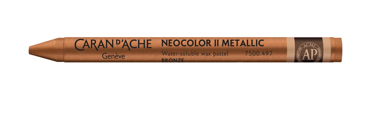 Neocolor II Water-Soluble Wax Pastel - 497 Metalic Bronze