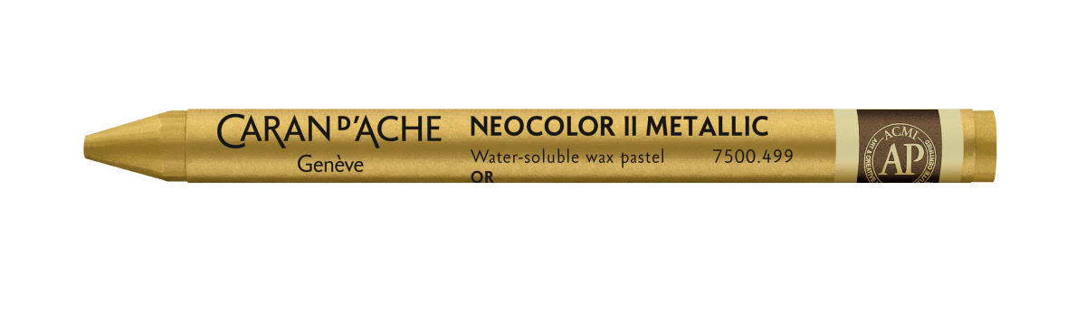 Neocolor II Water-Soluble Wax Pastel - 499 Metallic Gold
