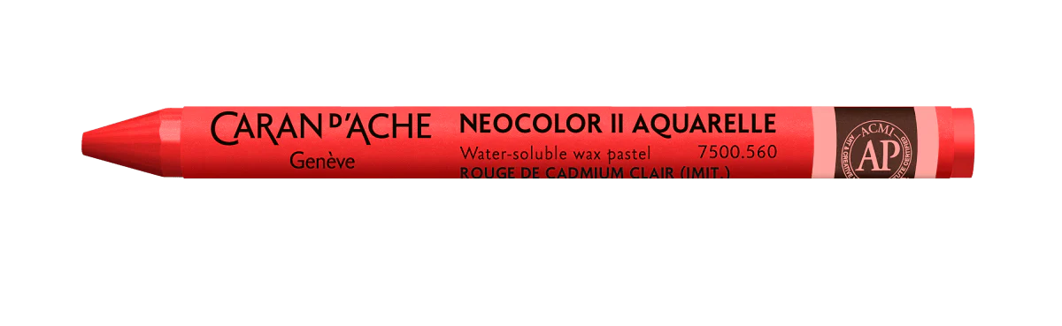 Neocolor II Water-Soluble Wax Pastel - 560 Light Cadmium Red