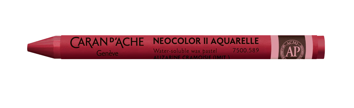 Neocolor II Water-Soluble Wax Pastel - 589 Alizarin Crimson
