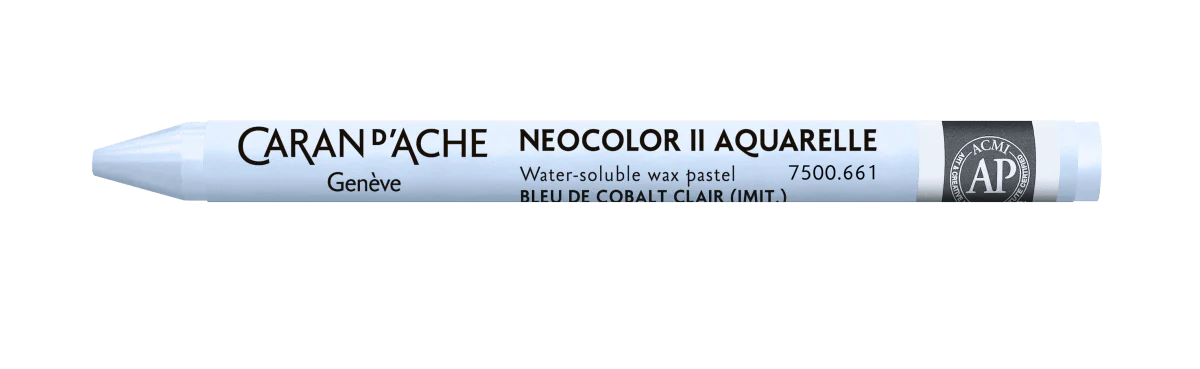 Neocolor II Water-Soluble Wax Pastel - 661 Light Cobalt Blue