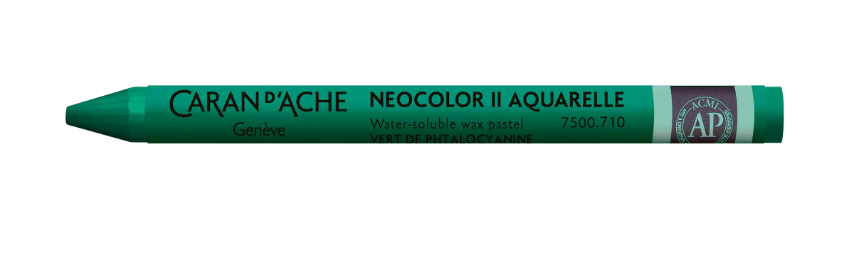 Neocolor II Water-Soluble Wax Pastel - 710 Phthalo Green